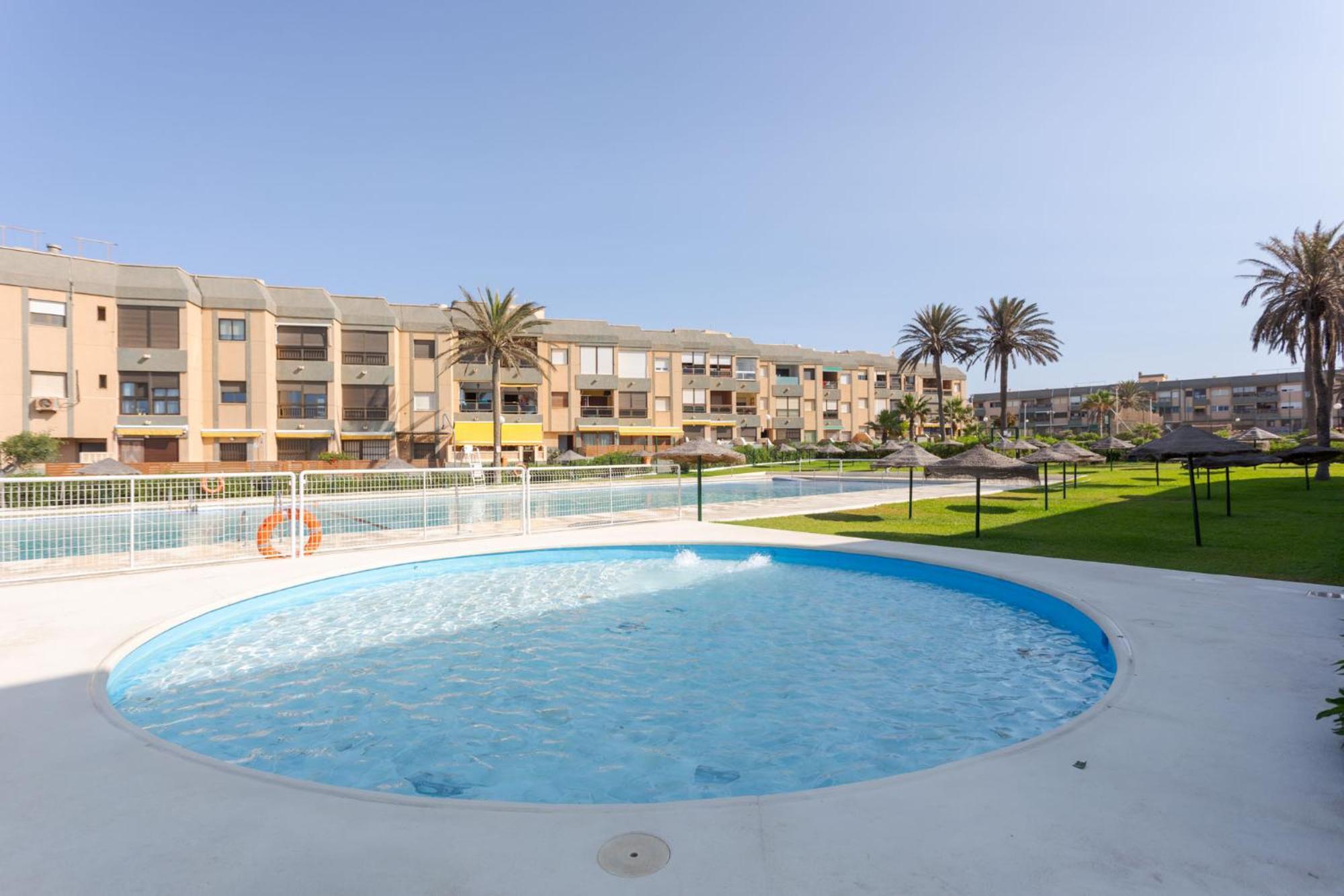 Bajo Primera Linea Playa, Retamar, Cabo De Gata, Wifi Ретамар Екстериор снимка